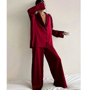 Elegant Burgundy Pj Set